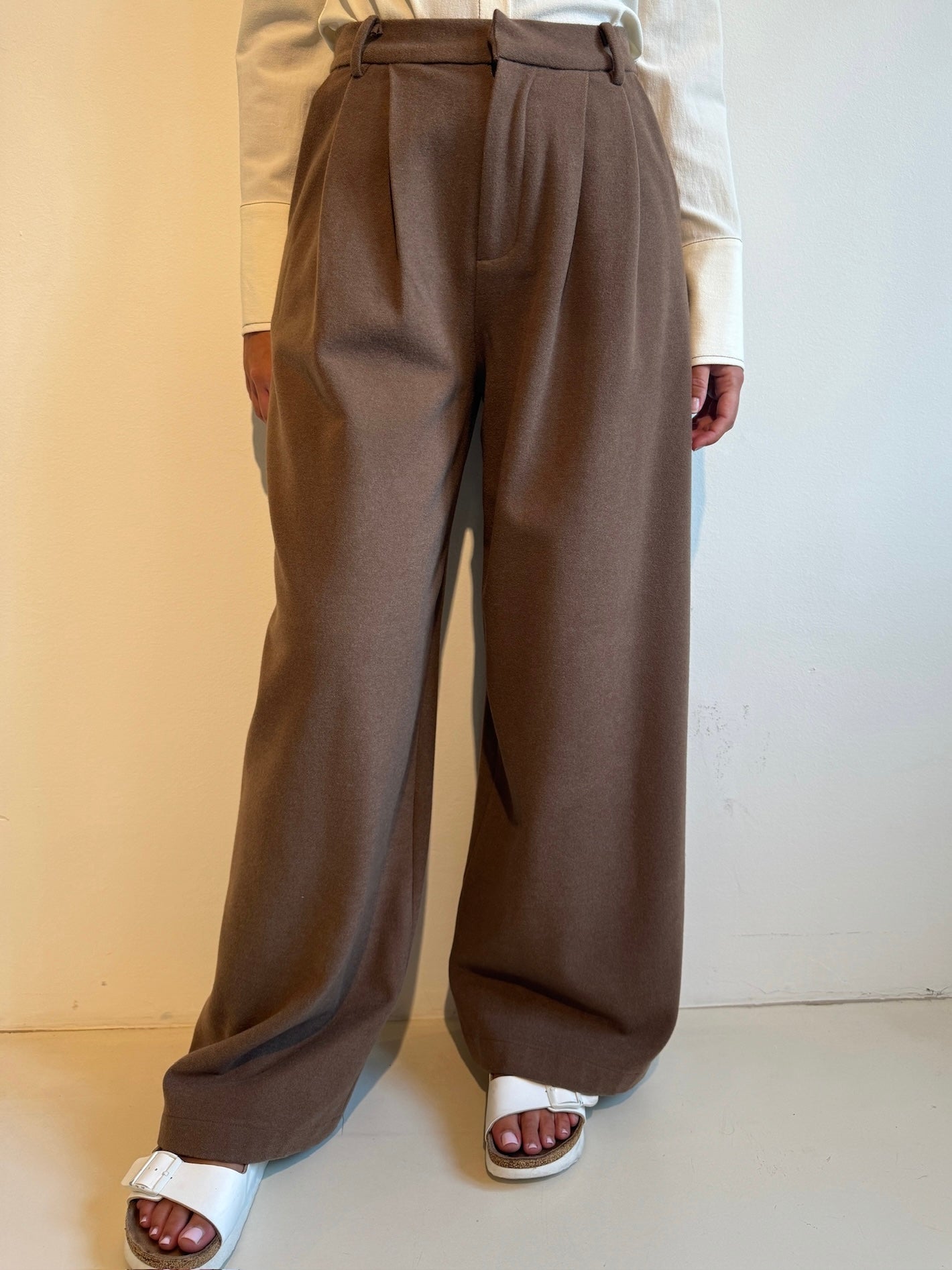 Pantalone Largo Marrone - Eleh