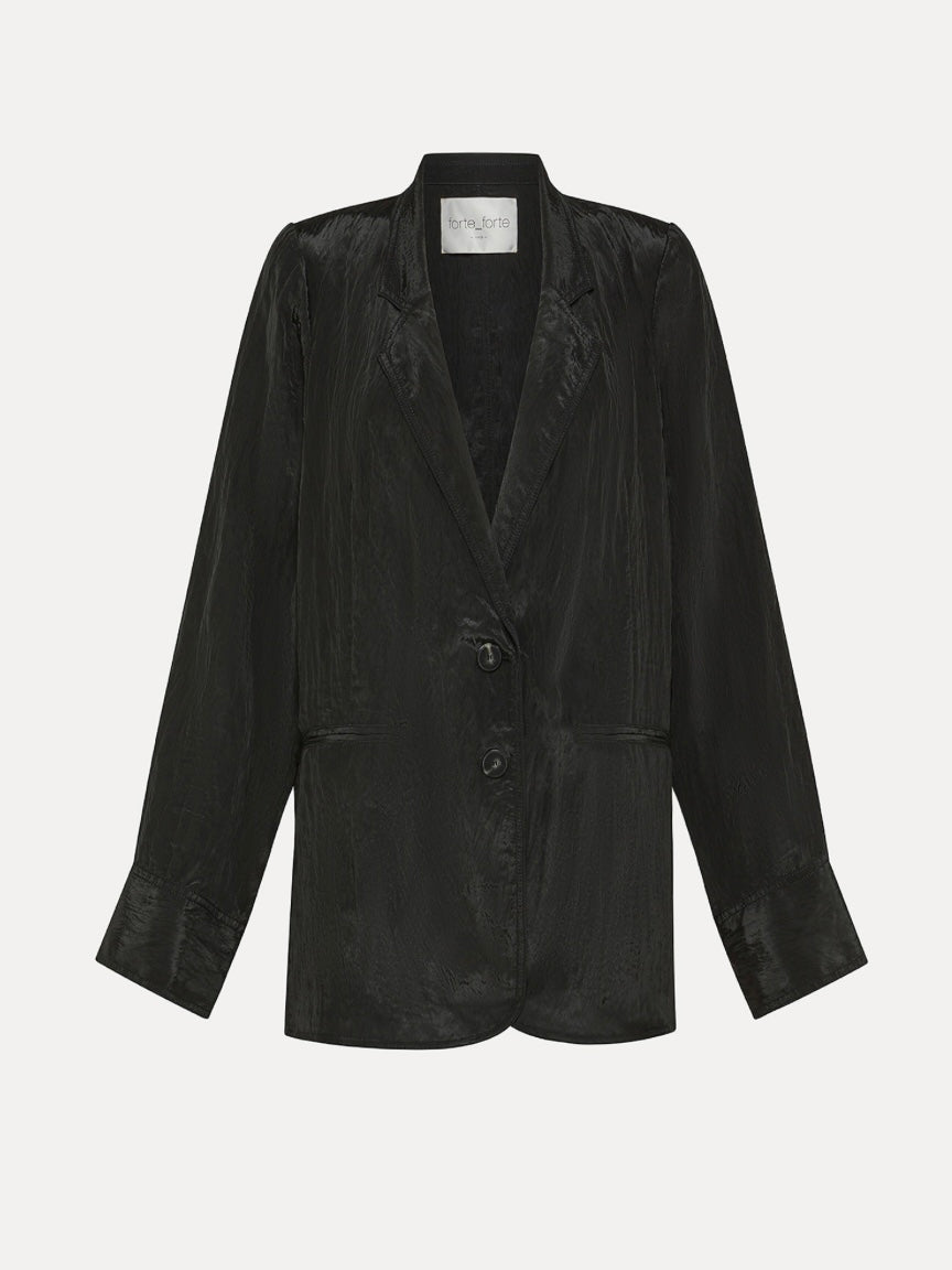 Giacca in Satin Nera - Forte Forte