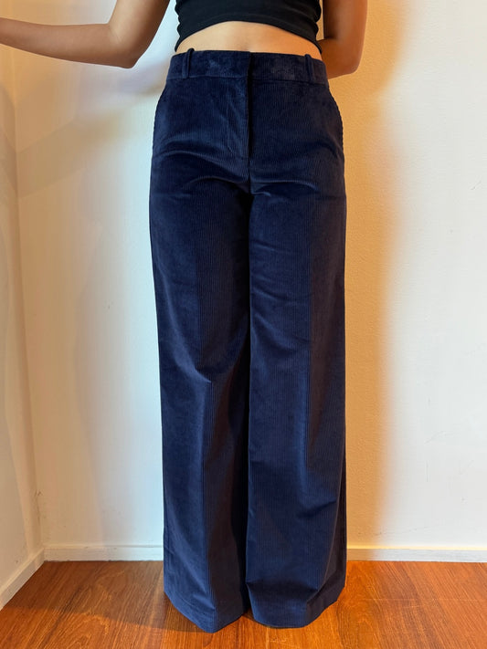 Pantalone Blu in Velluto - A.D.E.L.E.