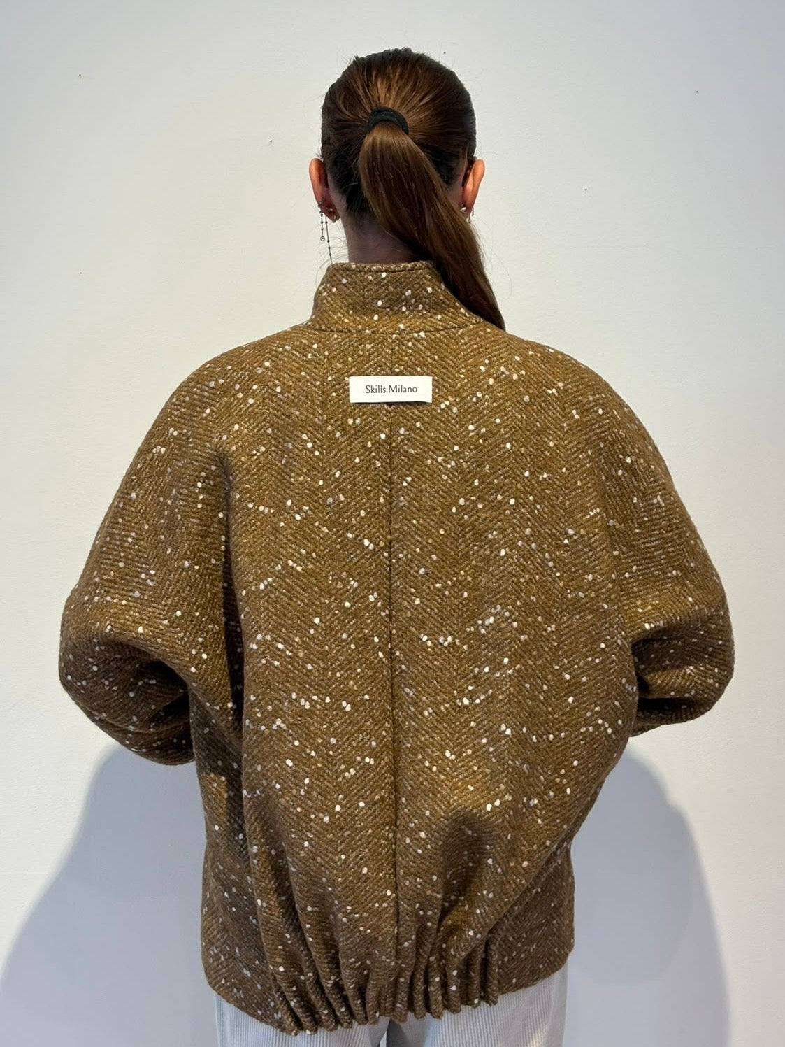 Giubbino Cammello Tweed Melange - Skills Milano