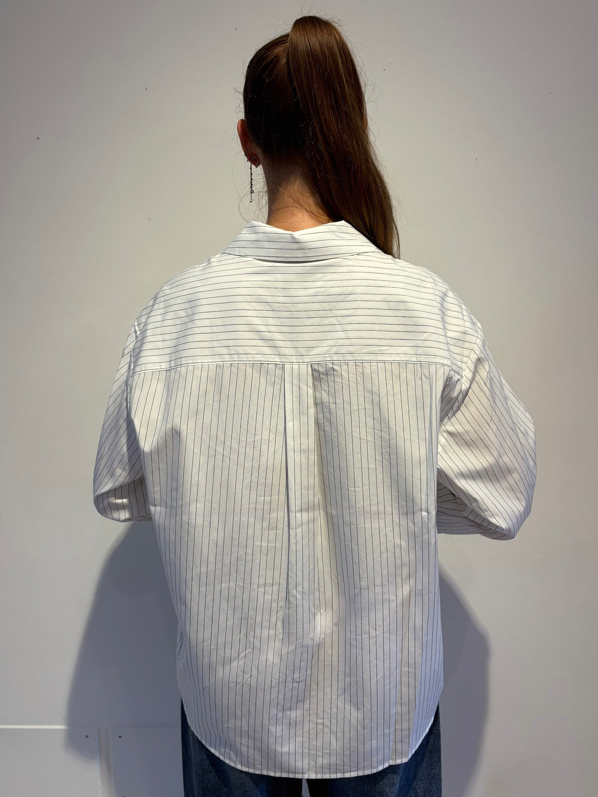 Camicia a Righe Avorio - Essentiel Antwerp