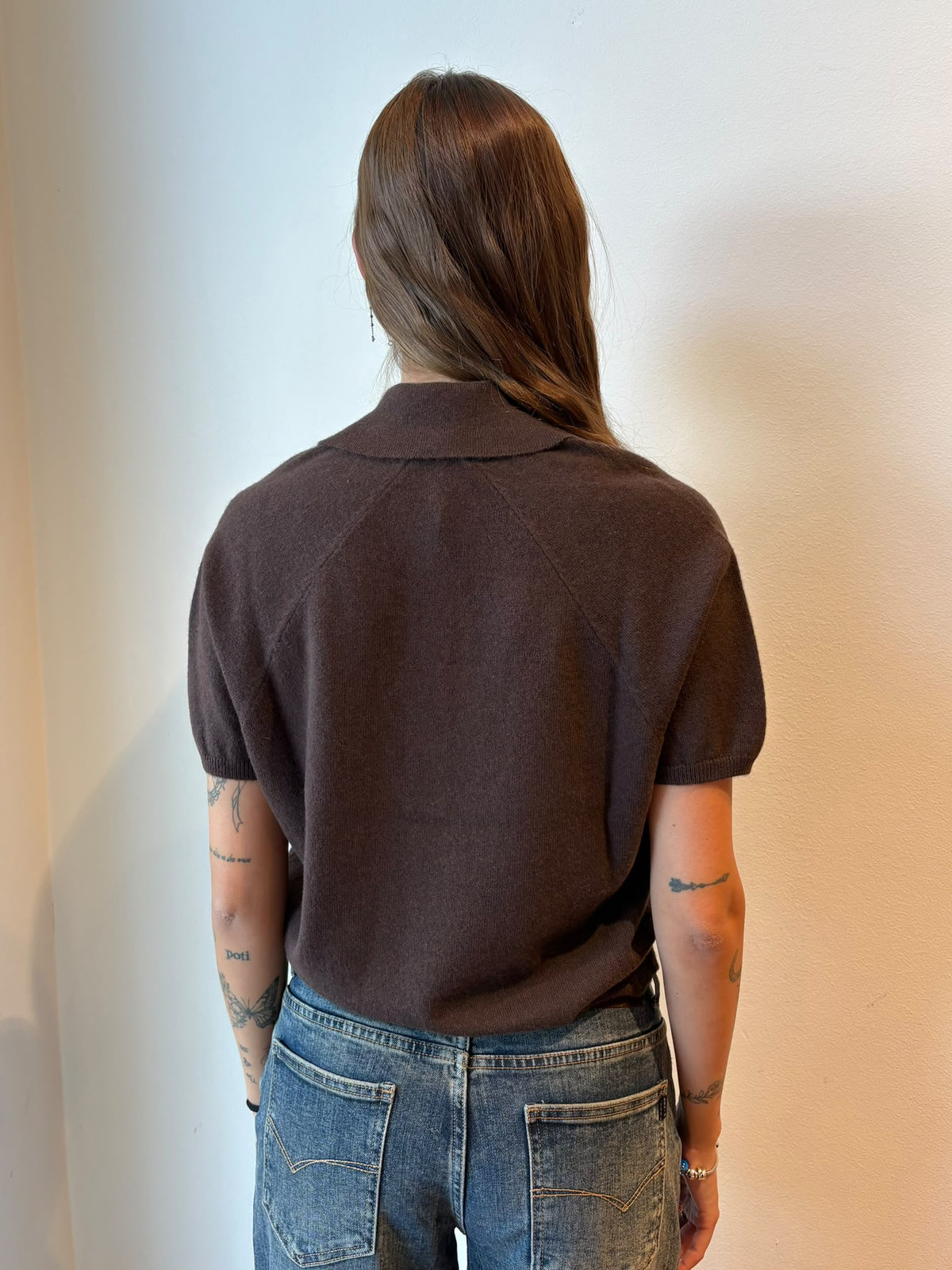 Polo a Maniche Corte in Cashmere - Daniele Fiesoli