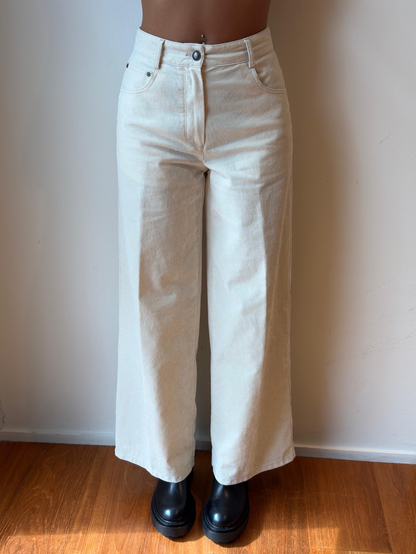 Pantalone Velluto Avorio - Forte Forte