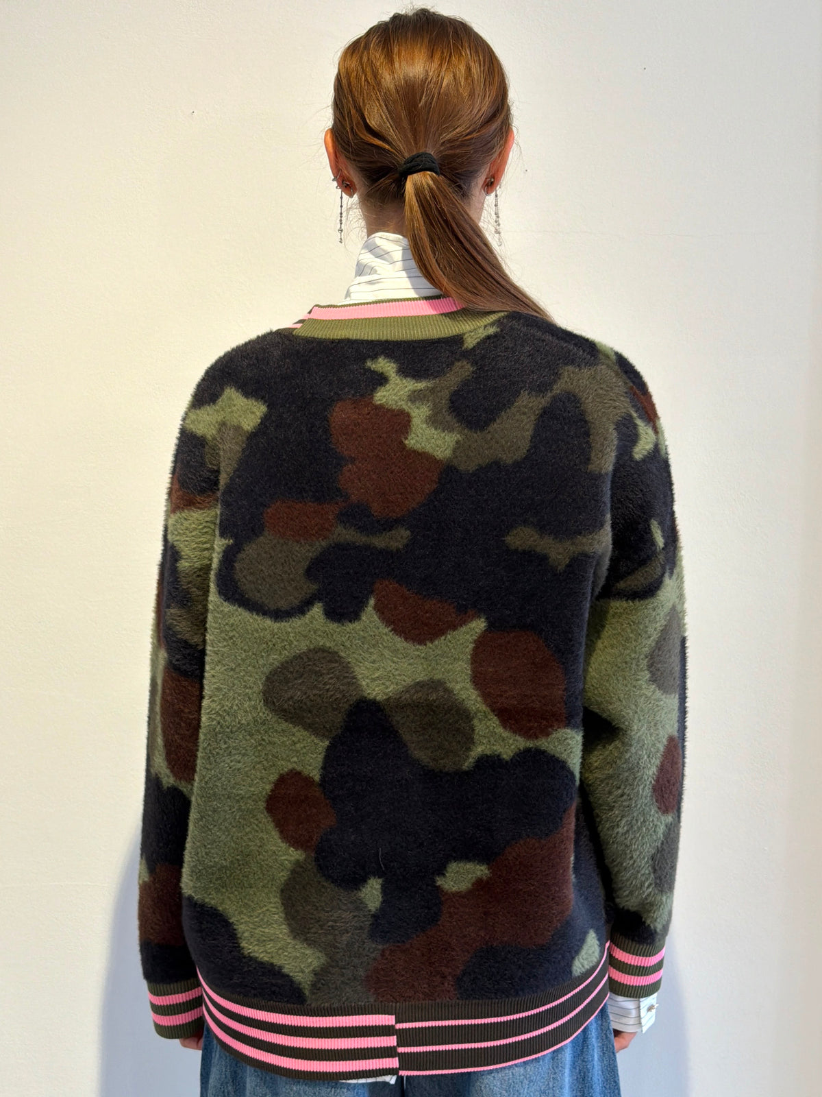 Cardigan in Jacquard Mimetico - Essentiel Antwerp