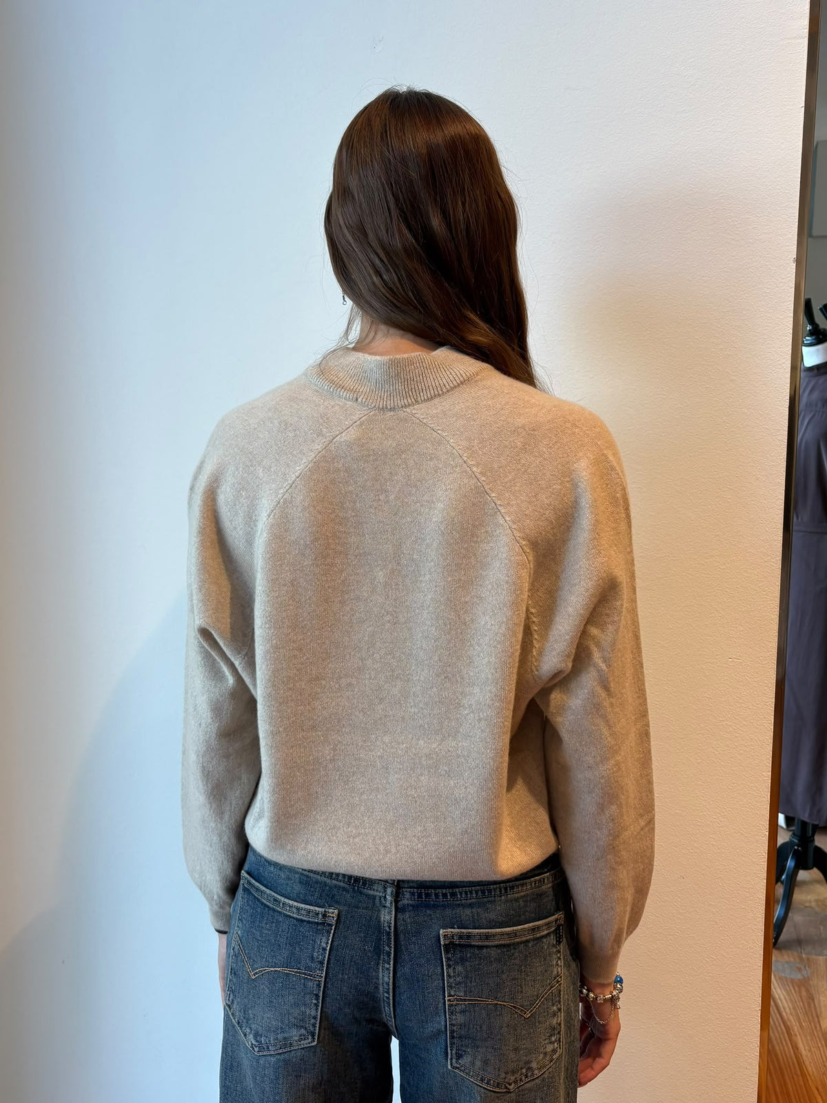 Maglione in Maglia con Scollo a V Lavorato - Daniele Fiesoli